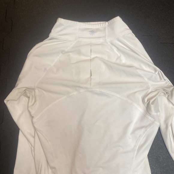 White Athleta Running Long Sleeve Top Size Small - Picture 6 of 10